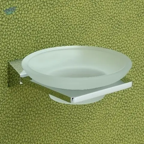 Platinum Glass Soap Dish
