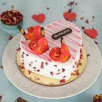 Special Designer Rose Heart Cake