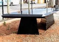 Artistic Table In Black Granite