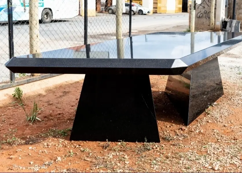 Artistic Table In Black Granite
