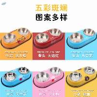 Pet Stainless Steel Dual Bowl