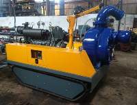 Remote-Controlled Crawler-Type Small Pump
