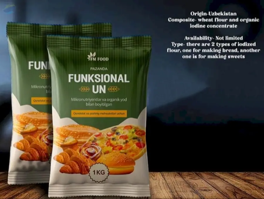 Organic iodized flour