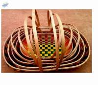 Bamboo Oval Tray with double Handle - Set