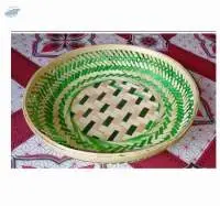 Bamboo Designer Round Basket