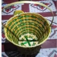 Bamboo Basket With Handle