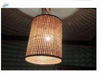 Hanging Natural Cylindrical Lampshade