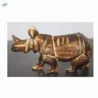 Wooden Showpiece - Rhino