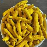 Yellow Double Polish Turmeric Finger