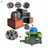 MSW Shredder RDF Briquette Pressing Machine