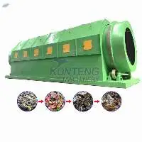 Electric Waste Trommel Screen Waste Separation