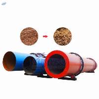 Waste Coconut Dregs Rotary Scraper Drum Dryer
