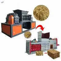Industrial Straw Shredding and Baling Machines