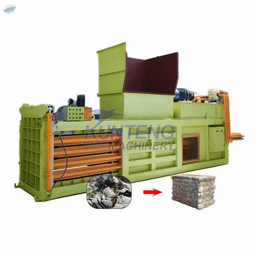 Hydraulic Horizontal Solid Waste Baler Machine