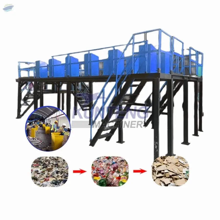Manual Sorting Table Waste Treatment Machinery by Henan Kunteng ...