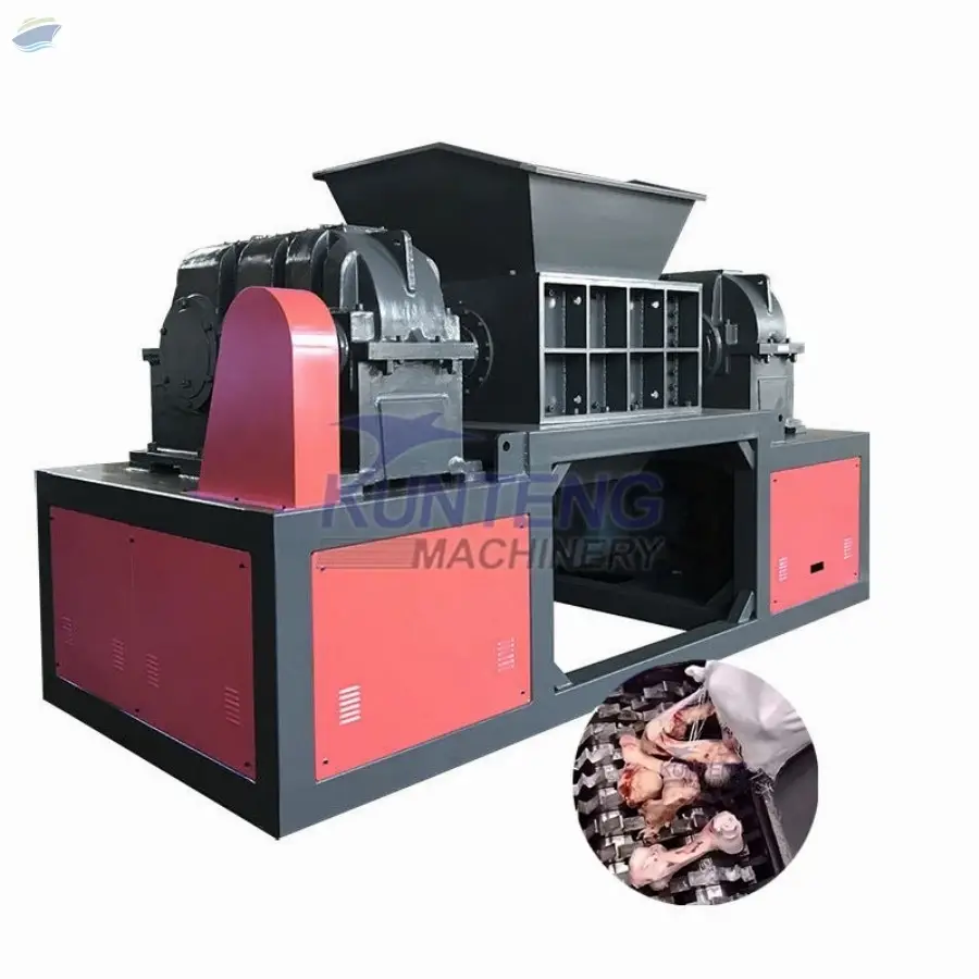 Double Shaft Slaughter Waste Shredder Machine