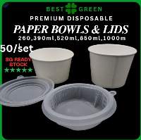 Disposable Paper Bowl 260,390,520,850.1000ml