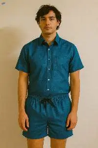 Poly Cotton Slub Coord Set