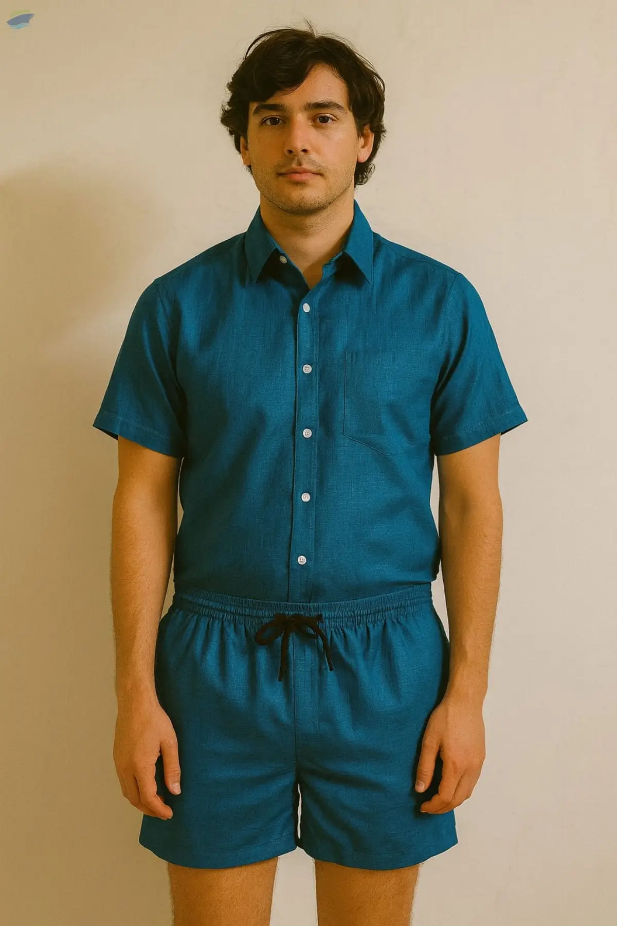 Poly Cotton Slub Coord Set