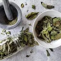 Solar Dehydrated Basil Leaves