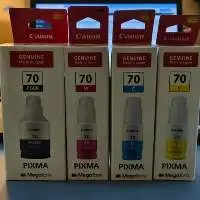 Canon Pixma 70 Set Of 4 Bottle Original Ink