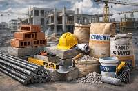 Construction Materials Like Cement, Metal Sheets