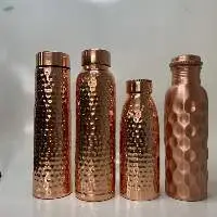 Hammered Copper Water Bottle With 500ml