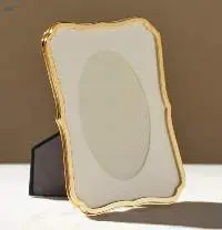 Gold Plated Metal Photo Frame