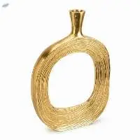 Gold Metal Flower Vase