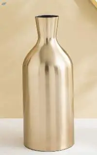 Cylindrical Metal Flower Vase