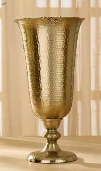 Metal Hammered Flower Vase