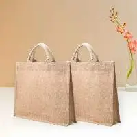 Plain Eco-Friendly Jute Shopping Bag