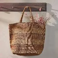 Brown Woven Jute Bag