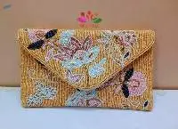 Multicolor Modern Beaded Clutch Bag