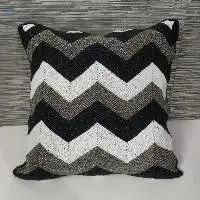 Multicolor Satin Beaded Cushion Cover
