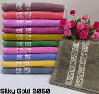 Silky Gold 3060 Design - 4 (Flower) Bath Towels