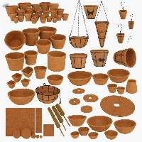 Coco Baskets , Coco Pots , Scrubbers