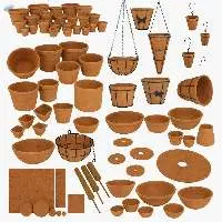 Coco Baskets , Coco Pots , Scrubbers