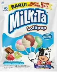 Milkita Lollipop Refill 8 Bags X 30 Pcs X 9 Gr