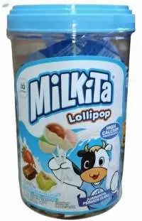 Milkita Lollipop Jar  8 Jar X 30 Pcs X 9 Gr