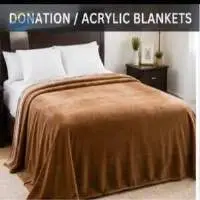 Soft Acrylic Winter Donation Blanket