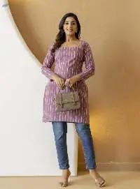 Mohini Dusty Mauve Back Tie-Up Corset Kurti