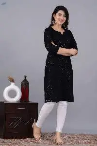 Noor Black Chikankari Kurti