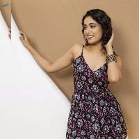 Mohini Black Floral Strappy Cotton Kurti