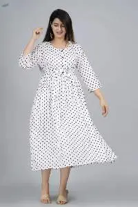 Avira White Belted Anarkali Kurti