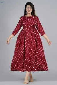 Avira Maroon Belted Anarkali Kurta