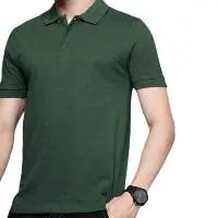 Custom Logo Men's Solid Breathable Knitted 100%