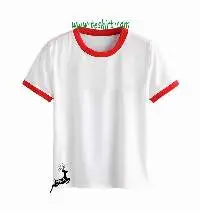 Oem Cotton t Shirt Tubular Style Printing Ringer