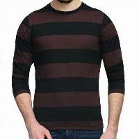 100% Cotton Yarn Dyed Long Sleeve T-shirt 
