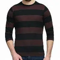 100% Cotton Yarn Dyed Long Sleeve T-shirt 